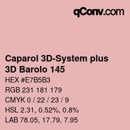 Color code: Caparol 3D-System plus - 3D Barolo 145 | qconv.com