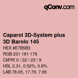 カラーコード: Caparol 3D-System plus - 3D Barolo 145 | qconv.com