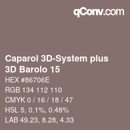 カラーコード: Caparol 3D-System plus - 3D Barolo 15 | qconv.com