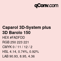 Color code: Caparol 3D-System plus - 3D Barolo 150 | qconv.com