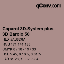 Code couleur: Caparol 3D-System plus - 3D Barolo 50 | qconv.com