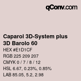 Farbcode: Caparol 3D-System plus - 3D Barolo 60 | qconv.com