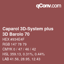 カラーコード: Caparol 3D-System plus - 3D Barolo 70 | qconv.com