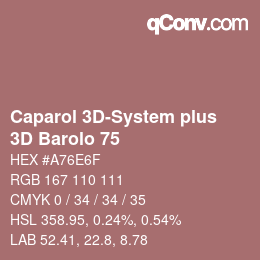 Farbcode: Caparol 3D-System plus - 3D Barolo 75 | qconv.com