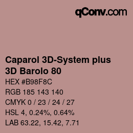 Código de color: Caparol 3D-System plus - 3D Barolo 80 | qconv.com