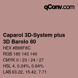 カラーコード: Caparol 3D-System plus - 3D Barolo 80 | qconv.com