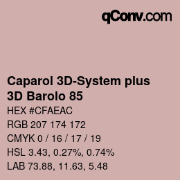 Código de color: Caparol 3D-System plus - 3D Barolo 85 | qconv.com