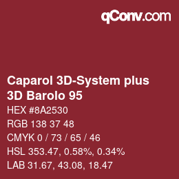 カラーコード: Caparol 3D-System plus - 3D Barolo 95 | qconv.com