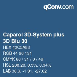 Color code: Caparol 3D-System plus - 3D Blu 30 | qconv.com