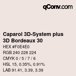 Color code: Caparol 3D-System plus - 3D Bordeaux 30 | qconv.com