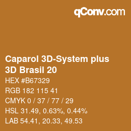 カラーコード: Caparol 3D-System plus - 3D Brasil 20 | qconv.com