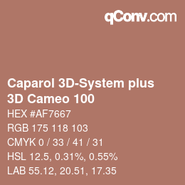 Farbcode: Caparol 3D-System plus - 3D Cameo 100 | qconv.com