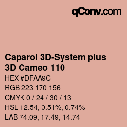 Código de color: Caparol 3D-System plus - 3D Cameo 110 | qconv.com