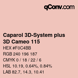 Color code: Caparol 3D-System plus - 3D Cameo 115 | qconv.com