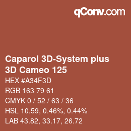 Color code: Caparol 3D-System plus - 3D Cameo 125 | qconv.com