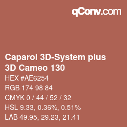 Color code: Caparol 3D-System plus - 3D Cameo 130 | qconv.com