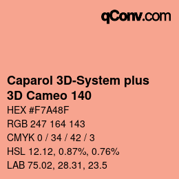 Farbcode: Caparol 3D-System plus - 3D Cameo 140 | qconv.com