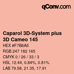 カラーコード: Caparol 3D-System plus - 3D Cameo 145 | qconv.com