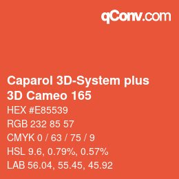 Color code: Caparol 3D-System plus - 3D Cameo 165 | qconv.com