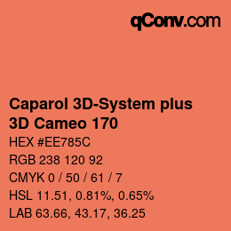 Code couleur: Caparol 3D-System plus - 3D Cameo 170 | qconv.com