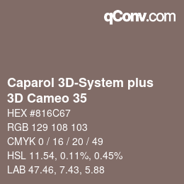 Código de color: Caparol 3D-System plus - 3D Cameo 35 | qconv.com