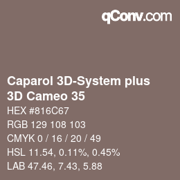 カラーコード: Caparol 3D-System plus - 3D Cameo 35 | qconv.com