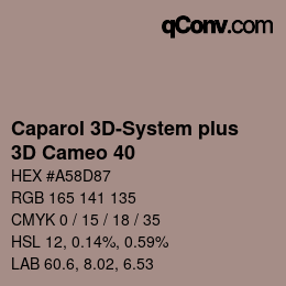 カラーコード: Caparol 3D-System plus - 3D Cameo 40 | qconv.com