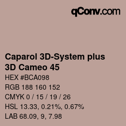 Farbcode: Caparol 3D-System plus - 3D Cameo 45 | qconv.com