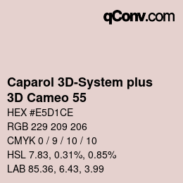 Color code: Caparol 3D-System plus - 3D Cameo 55 | qconv.com