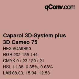Code couleur: Caparol 3D-System plus - 3D Cameo 75 | qconv.com