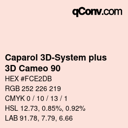 Color code: Caparol 3D-System plus - 3D Cameo 90 | qconv.com