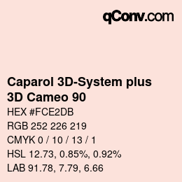 Color code: Caparol 3D-System plus - 3D Cameo 90 | qconv.com