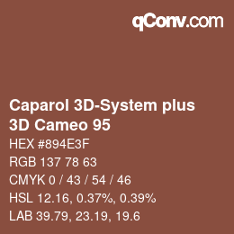 Color code: Caparol 3D-System plus - 3D Cameo 95 | qconv.com