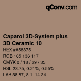 Code couleur: Caparol 3D-System plus - 3D Ceramic 10 | qconv.com