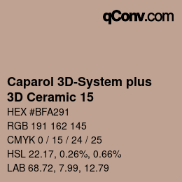 Color code: Caparol 3D-System plus - 3D Ceramic 15 | qconv.com