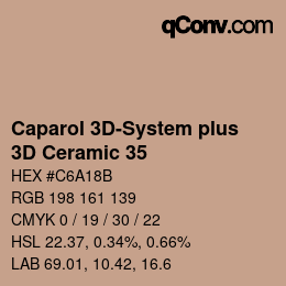 Color code: Caparol 3D-System plus - 3D Ceramic 35 | qconv.com