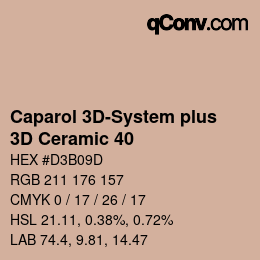 カラーコード: Caparol 3D-System plus - 3D Ceramic 40 | qconv.com