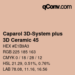 Color code: Caparol 3D-System plus - 3D Ceramic 45 | qconv.com