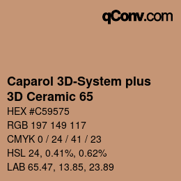 Código de color: Caparol 3D-System plus - 3D Ceramic 65 | qconv.com
