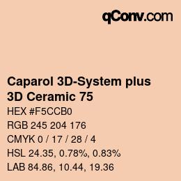 Código de color: Caparol 3D-System plus - 3D Ceramic 75 | qconv.com