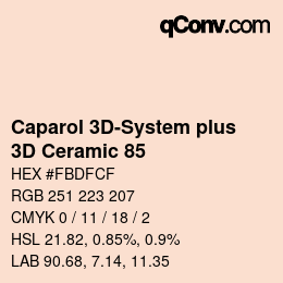 Code couleur: Caparol 3D-System plus - 3D Ceramic 85 | qconv.com