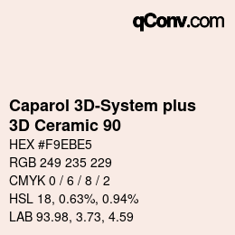 Color code: Caparol 3D-System plus - 3D Ceramic 90 | qconv.com