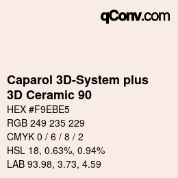 Código de color: Caparol 3D-System plus - 3D Ceramic 90 | qconv.com
