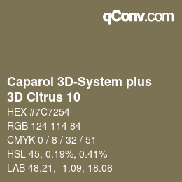 Color code: Caparol 3D-System plus - 3D Citrus 10 | qconv.com