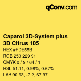 Farbcode: Caparol 3D-System plus - 3D Citrus 105 | qconv.com