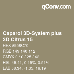 Farbcode: Caparol 3D-System plus - 3D Citrus 15 | qconv.com