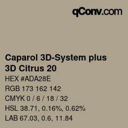 カラーコード: Caparol 3D-System plus - 3D Citrus 20 | qconv.com