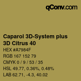 Color code: Caparol 3D-System plus - 3D Citrus 40 | qconv.com