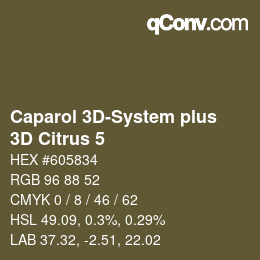 Color code: Caparol 3D-System plus - 3D Citrus 5 | qconv.com