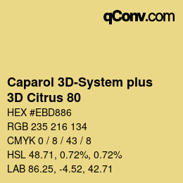 Código de color: Caparol 3D-System plus - 3D Citrus 80 | qconv.com